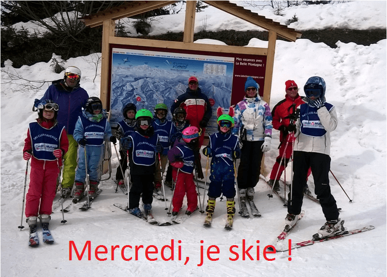 Mercredi, je skie